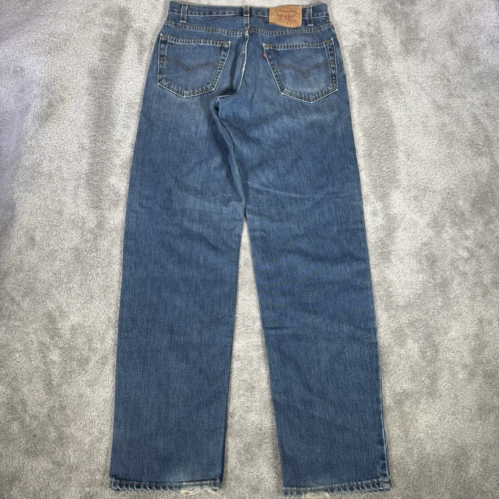 Vintage Levis 550 Jeans Mens 32x34 Relaxed Fit Blue Denim Faded Made In USA